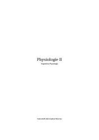 Physiologie II