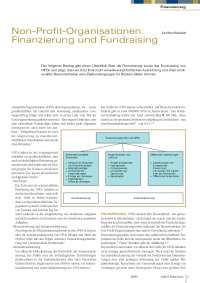 Non-Profit-Organisationen: Finanzierung und Fundraising
