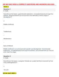 NR 509 QUIZ WEEK 6(100% CORRECT)