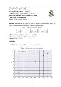 Análise de Regressão - Laboratório de Física para Engenharia