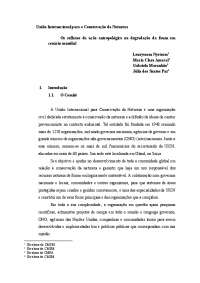 União Internacional para a Conservação da Natureza: Os reflexos da ação antropológica na d