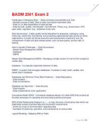 BADM 2301 Exam 2/BADM 2301 Exam 2