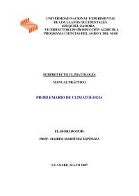 Problemario de Climatología