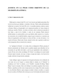 La justicia en la polis de Platón