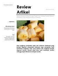 Mikrobiologi Industri - Fermentasi Tape dan Kadar Etanol Serta Pengaruhnya Terhadap Kehala