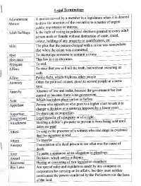 A comprehensive guide into the basic terminology of law