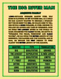 ADJECTIVES FAMILY - THE BIG RIVER MAN - ACTIVITY | Apuntes de Inglés ...