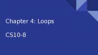 Loops - Programming for Engineers