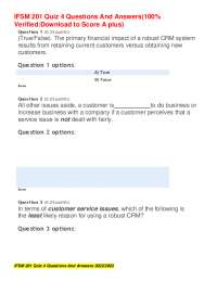 IFSM 201 Quiz 4 Questions And Answers