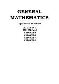 Logarithmic functions lesson | Summaries Mathematics - Docsity
