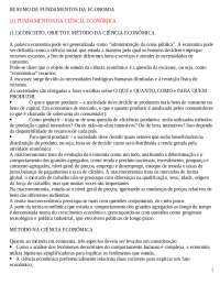 resumo das etapas da economia e metodologias