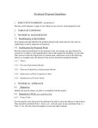 Technical Proposal Guidelines | Lecture notes Technical English | Docsity