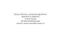 Algorithmic Diagnosis of Serous Effusions: Macro Findings, Pitfalls, and Tests