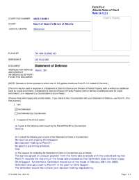 Statement of Defence FL-4