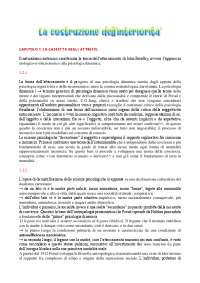 Riassunto La Costruzione dell'Interiorità