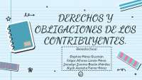 Derechos y obligaciones de los contribuyentes | Esquemas y mapas ...