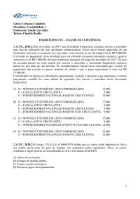 Exercício resolvido de contabilidade 1