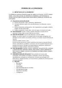 Perdida de la conciencia resumen | Esquemas y mapas conceptuales de ...