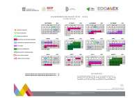 Calendario semestre ingenierías tesco