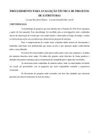 Avaliação Técnica de Projetos de Estruturas: Metodologia e Métodos de Pesquisa