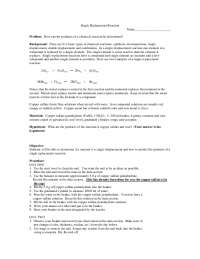 Single Replacement Reaction lab