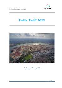 DP World Southampton Port Tariff: Container Handling Charges (2022)