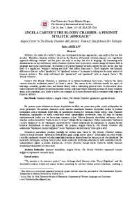 Feminist Analysis of Angela Carter's 'The Bloody Chamber': Challenging Fairy Tales
