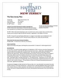 New Jersey & William Paterson's Role in US Constitutional Convention: NJ Plan