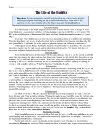 The Life of the Buddha