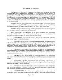 Assignment of Contract: Fugro Geospatial, Inc. to Fugro USA Land, Inc.