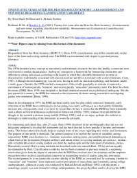 Examining the BSRI: Classification Variability, Validity, and Item Selection