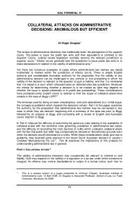 COLLATERAL ATTACKS ON ADMINISTRATIVE ... | Lecture notes Law | Docsity