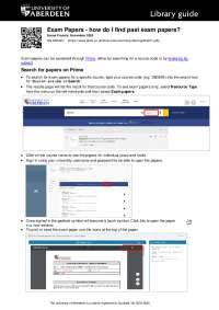 how do I find past exam papers?