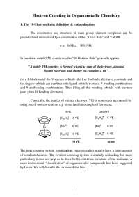 Electron Counting in Organometallic Chemistry