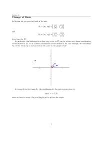 Transition Matrices and Change of Basis in Vector Spaces