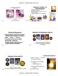 Stoichiometry and Chemical Reactions