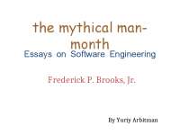 the mythical man- month