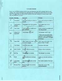 Correction Symbols | Lecture notes Voice | Docsity