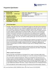 Programme Specification | Exams Art | Docsity