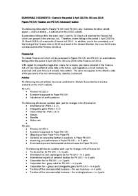 Updates to Finance Act: Tax Rates, Allowances, & Instructions for Paper P6 (UK)