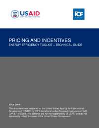 pricing and incentives - energy efficiency toolkit