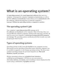 Understanding Operating Systems and Applications: A Comprehensive Guide