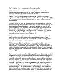 Kant's Theory of Synthetic A Priori Knowledge: Transcendental Idealism & Categories