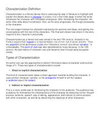 Characterization: Role of Literary Devices in Complex Characters