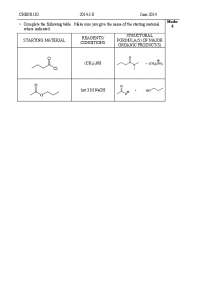 CHEM1102 2014-J-8 June 2014 • Complete the following ...