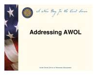 Addressing Absence Without Leave (AWOL) in the Federal Workplace