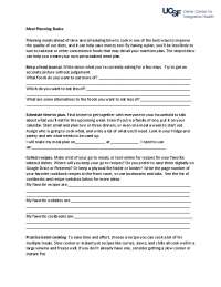 Meal Planning Basics