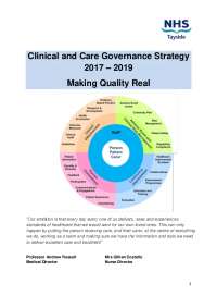 Clinical Governance in NHS Tayside: A Person-Centered Approach to Quality Care