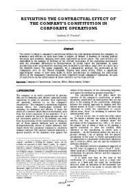 Transition from Deed of Settlement to Registration: Member's Right in UK Company Law