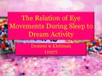 The relation of eye movements during ... | Exercises Communication ...
